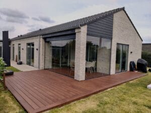 Skydeglas terrasse i Ballerup - billede 1