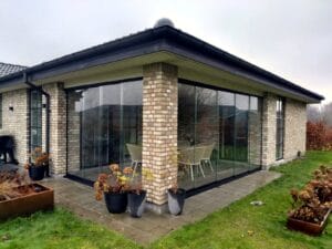Skydeglas terrasse i Ringe - billede 1