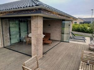 Skydeglas terrasse i Smørum - billede 3