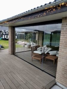 Skydeglas terrasse i Smørum - billede 5