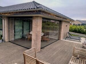 Skydeglas terrasse i Smørum - billede 6
